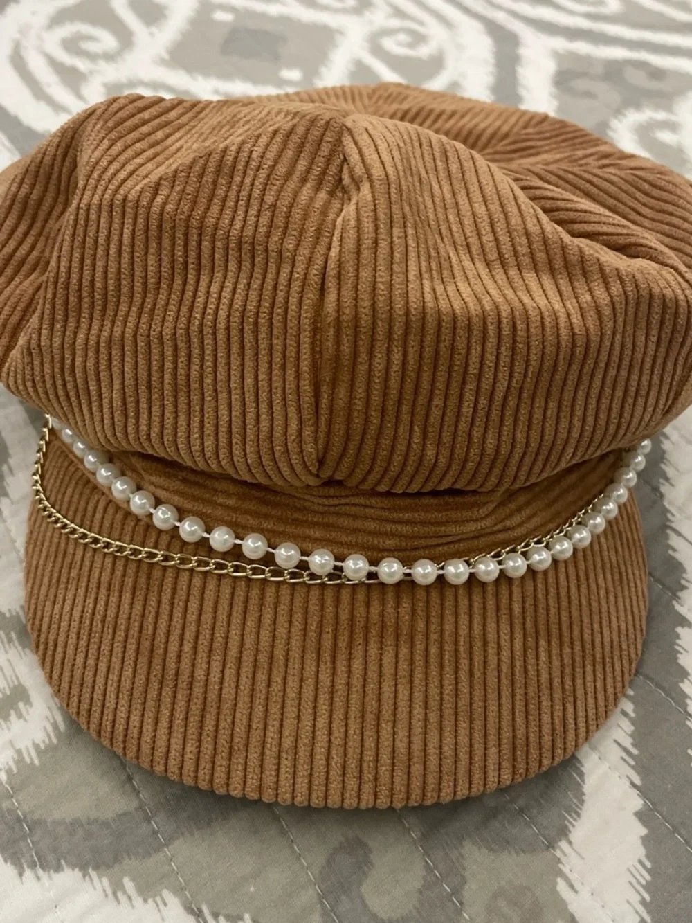 None beige newsboy